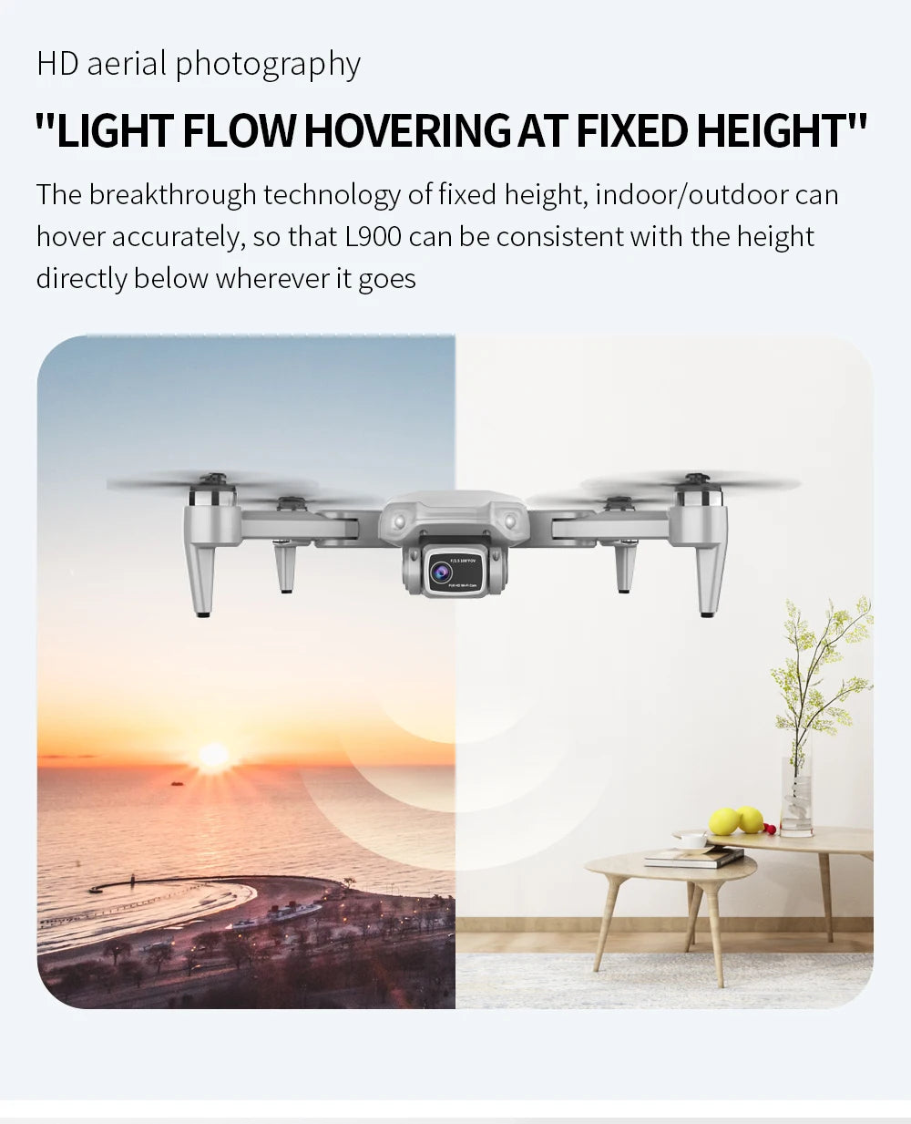 Drone L900 Pro 4K 5G GPS Dual Camera, Brushless Motor, Foldable Quadcopter, 1.2KM Range