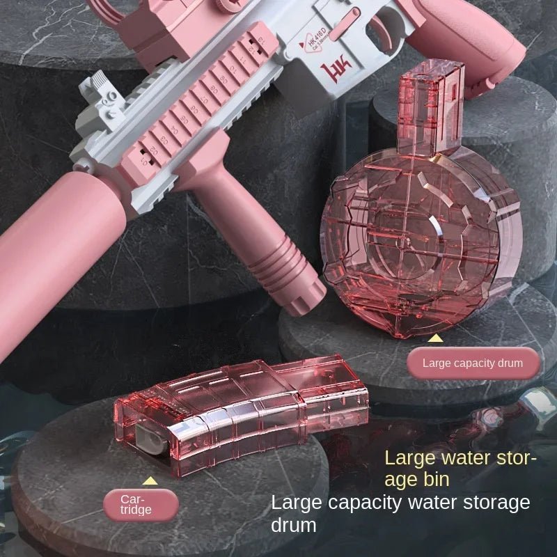 Electric M416 Water Gun – Automatic Light-Up Blaster for Kids & Adults – Pool & Beach Toy