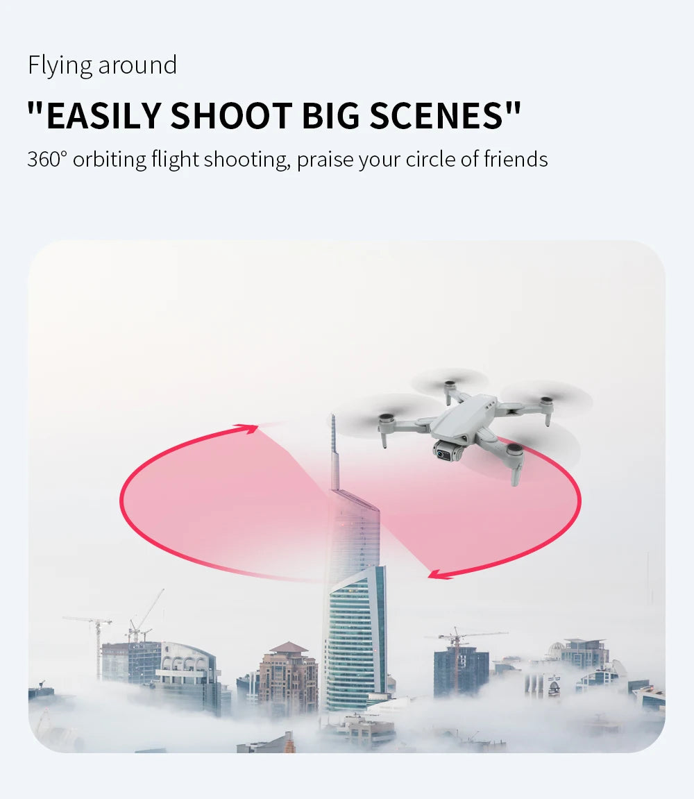Drone L900 Pro 4K 5G GPS Dual Camera, Brushless Motor, Foldable Quadcopter, 1.2KM Range