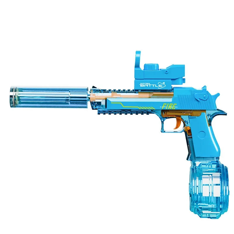 Desert Eagle Electric Water Gun – Full Auto with Flashing Lights – Pool & Beach Toy for Kids & Adults