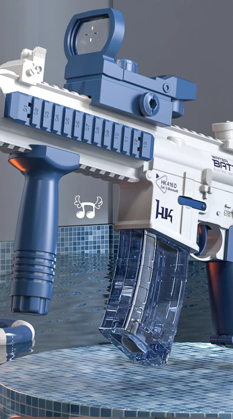 Electric M416 Water Gun – Automatic Light-Up Blaster for Kids & Adults – Pool & Beach Toy