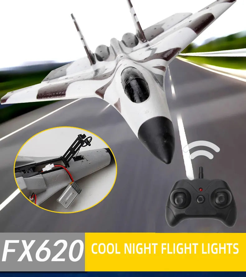 Aereo Telecomandato FX620 – Replica SU-57, Facile da Pilotare
