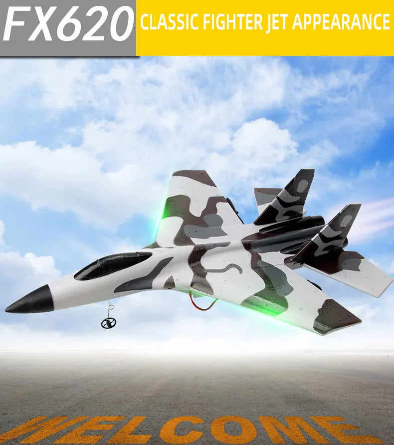 Aereo Telecomandato FX620 – Replica SU-57, Facile da Pilotare