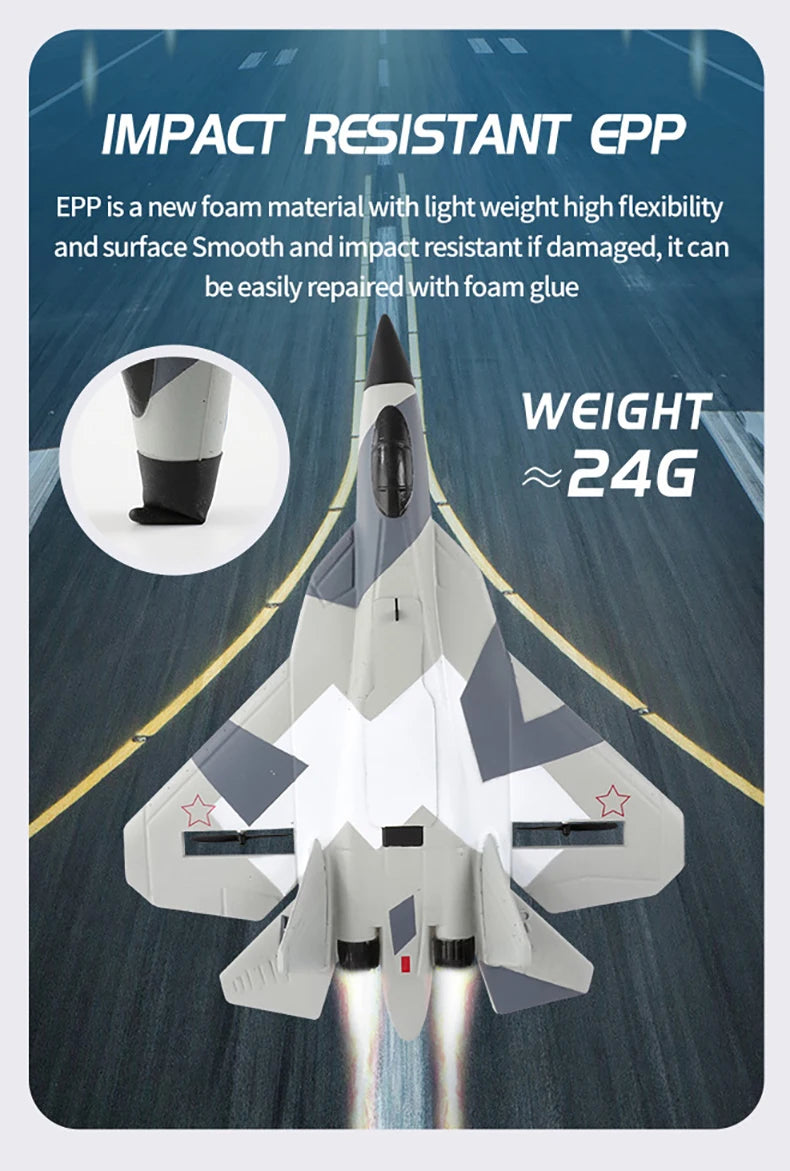 Aereo Telecomandato FX620 – Replica SU-57, Facile da Pilotare