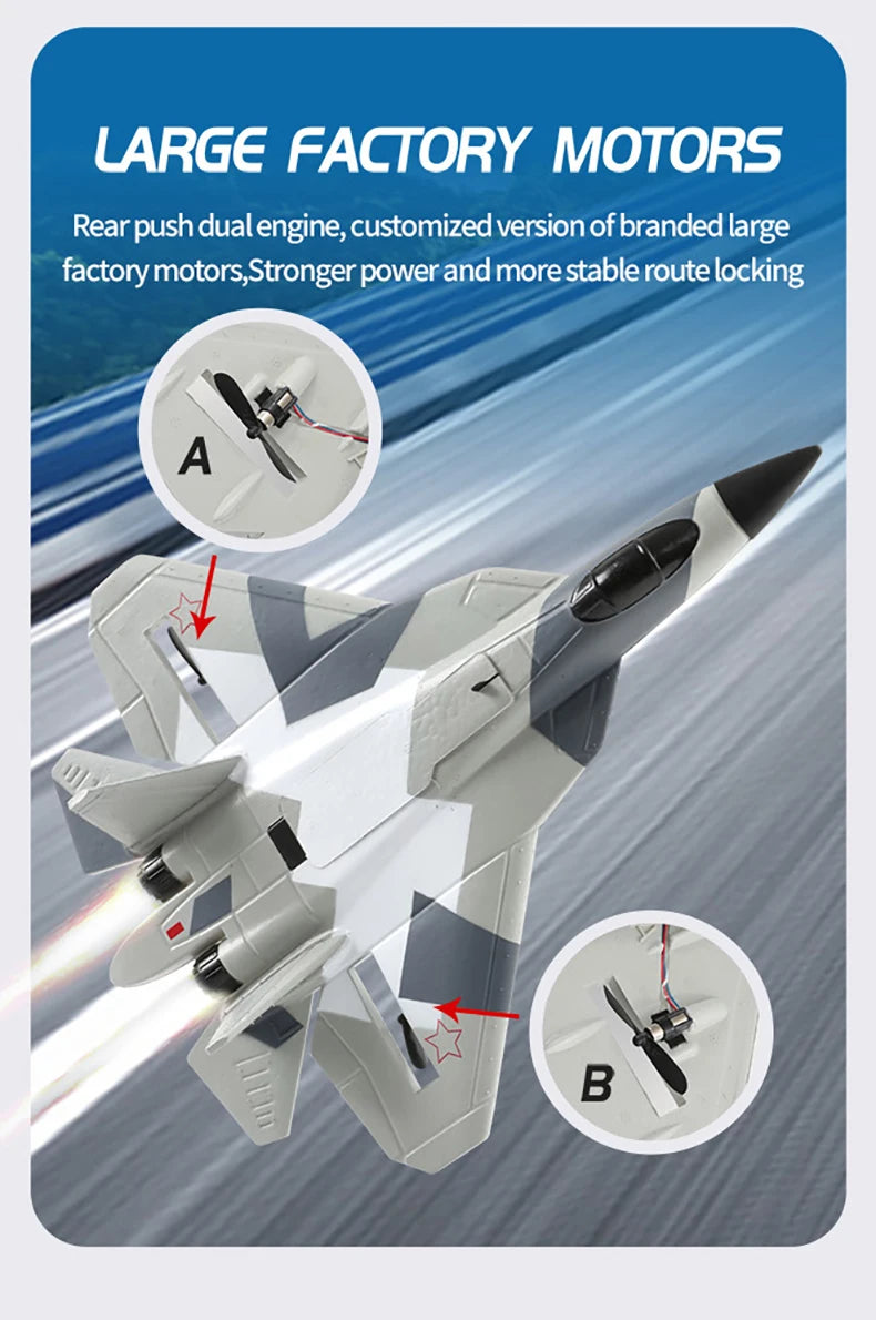 Aereo Telecomandato FX620 – Replica SU-57, Facile da Pilotare