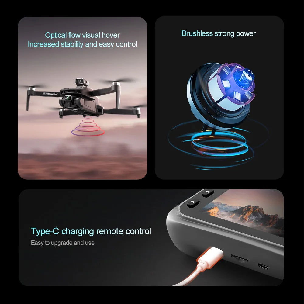 Drone 8K V168 Pro MAX – Prestazioni Professionali, Schermo LCD e Trasmissione 5G
