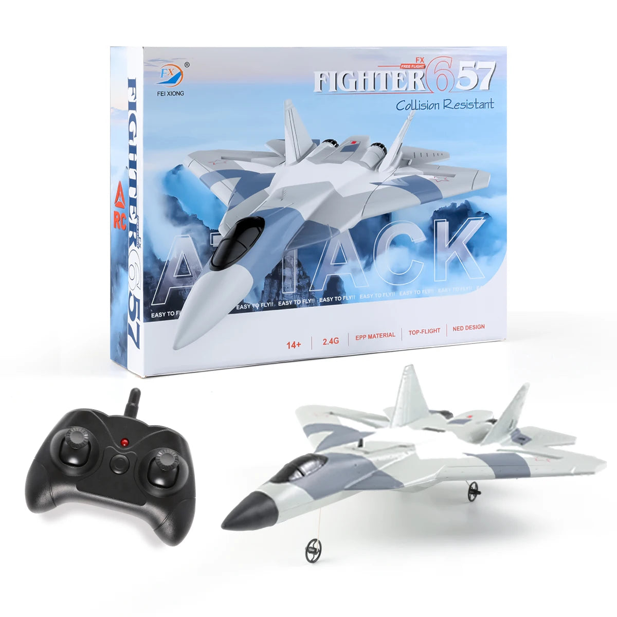 Aereo Telecomandato FX620 – Replica SU-57, Facile da Pilotare