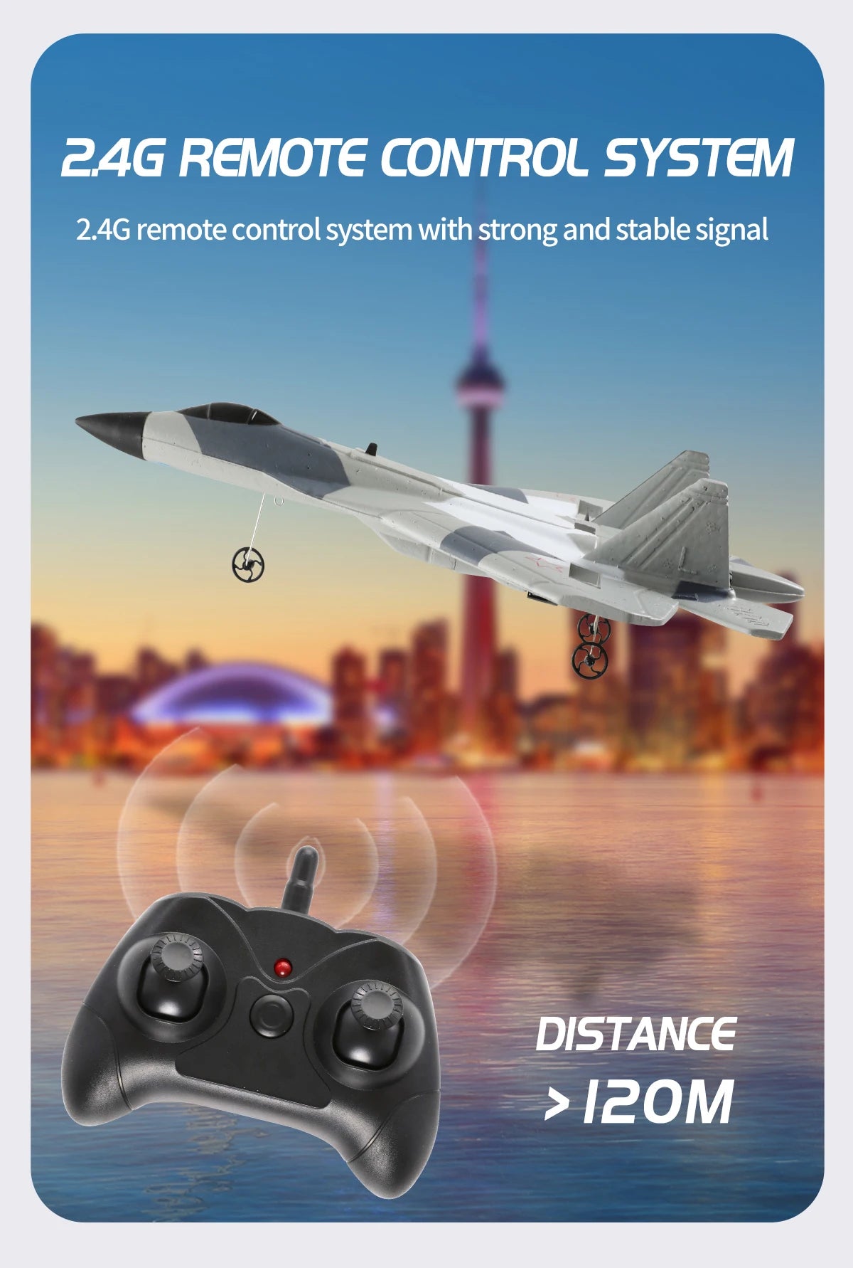 Aereo Telecomandato FX620 – Replica SU-57, Facile da Pilotare