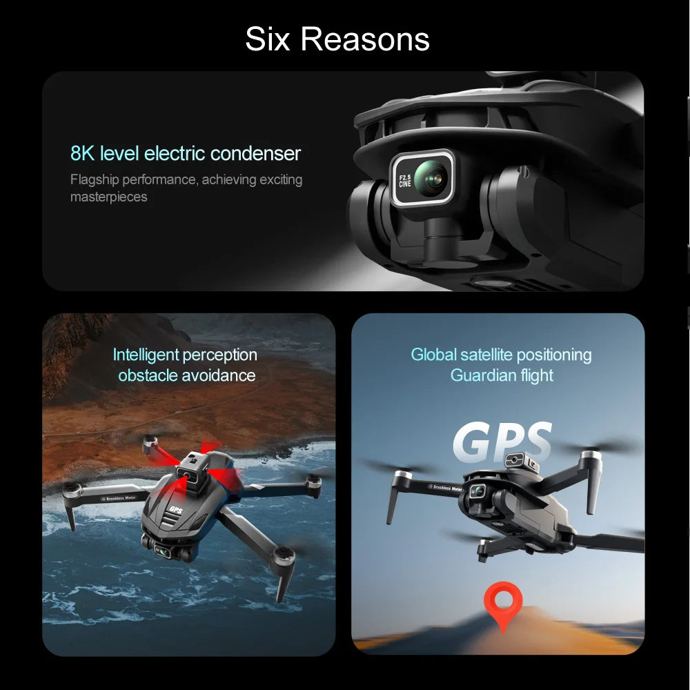 Drone 8K V168 Pro MAX – Prestazioni Professionali, Schermo LCD e Trasmissione 5G