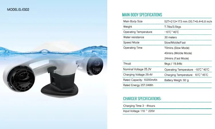 MIX Underwater Booster | Scooter e propulsori per immersioni