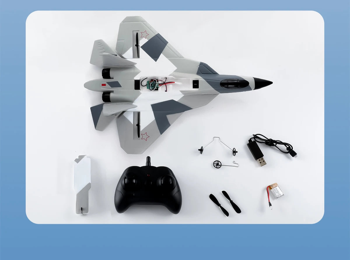 Aereo Telecomandato FX620 – Replica SU-57, Facile da Pilotare