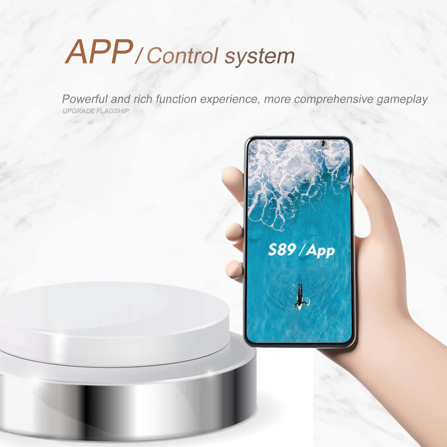 S89 Mini RC Drone 4K with Dual Camera, Wifi FPV, Folding Quadcopter, Gravity Sensor Control, Toy for Adults & Kids