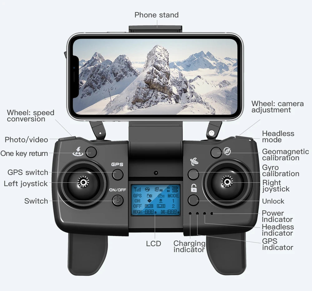 Drone L900 Pro 4K 5G GPS Dual Camera, Brushless Motor, Foldable Quadcopter, 1.2KM Range