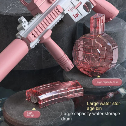 Electric M416 Water Gun – Automatic Light-Up Blaster for Kids & Adults – Pool & Beach Toy