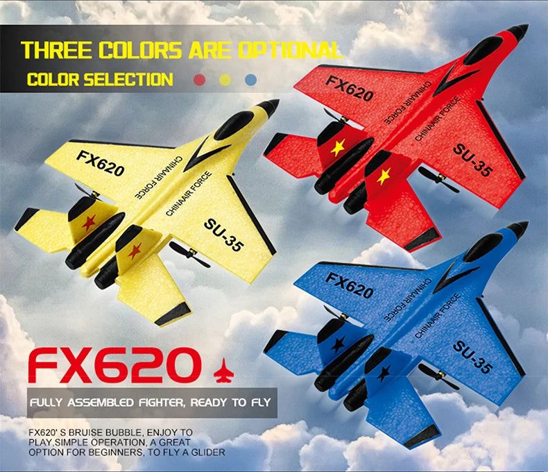 Aereo Telecomandato FX620 – Replica SU-57, Facile da Pilotare