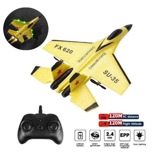 Aereo Telecomandato FX620 – Replica SU-57, Facile da Pilotare