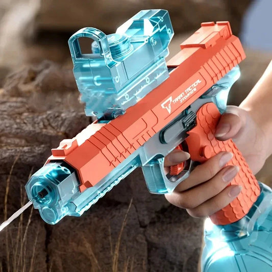 Desert Eagle Electric Water Gun – Full Auto with Flashing Lights – Pool & Beach Toy for Kids & Adults