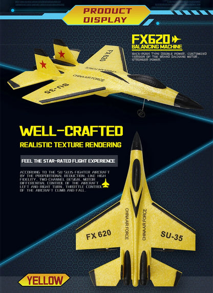 Aereo Telecomandato FX620 – Replica SU-57, Facile da Pilotare