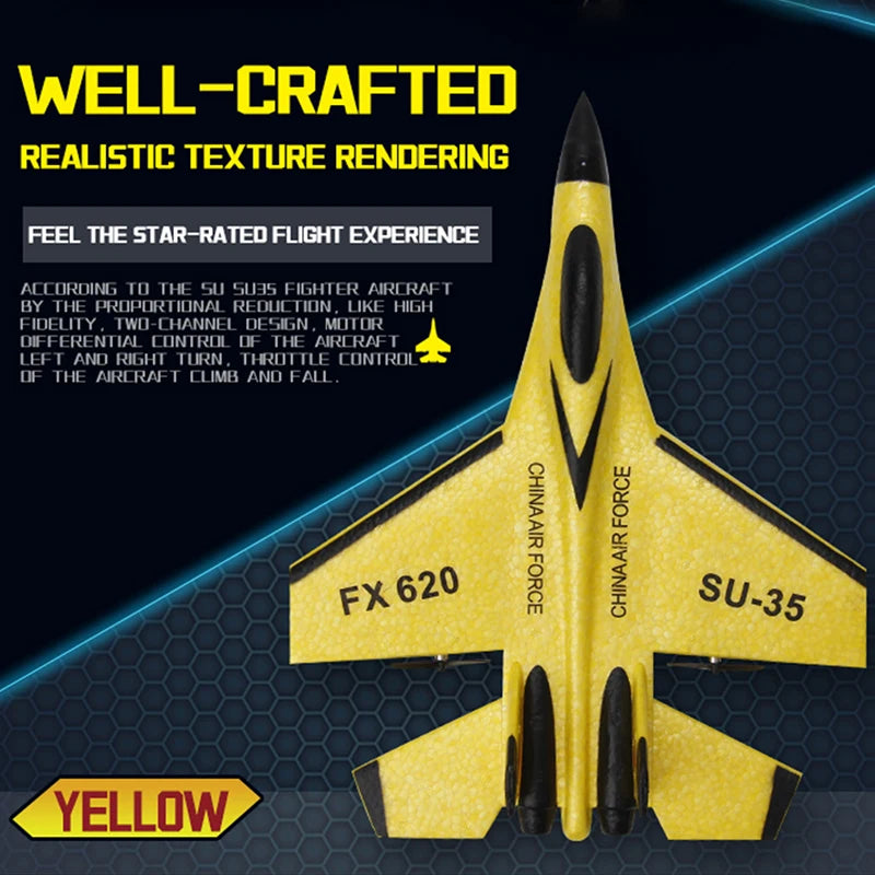 Aereo Telecomandato FX620 – Replica SU-57, Facile da Pilotare