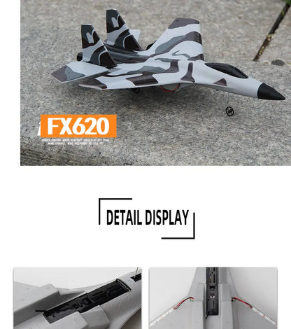 Aereo Telecomandato FX620 – Replica SU-57, Facile da Pilotare